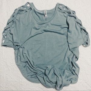 Cross Cross Shoulder Top